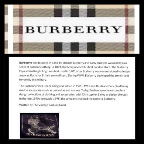 how did burberry start|burberry label history.